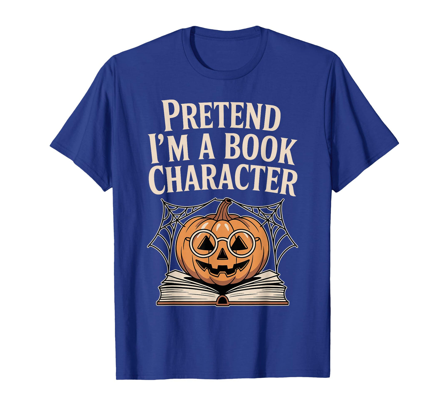 Pretend I'm A Book Character Costumes Kids Halloween Pumpkin T-Shirt