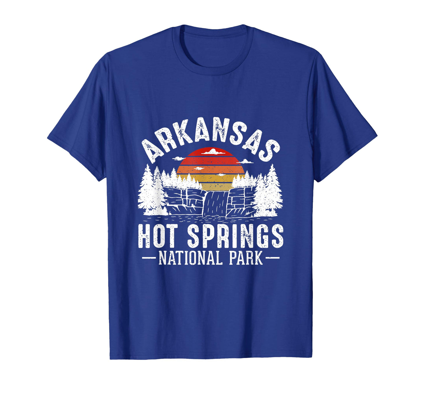 Arkansas Hot Springs National Park Retro Sunset Travel T-Shirt
