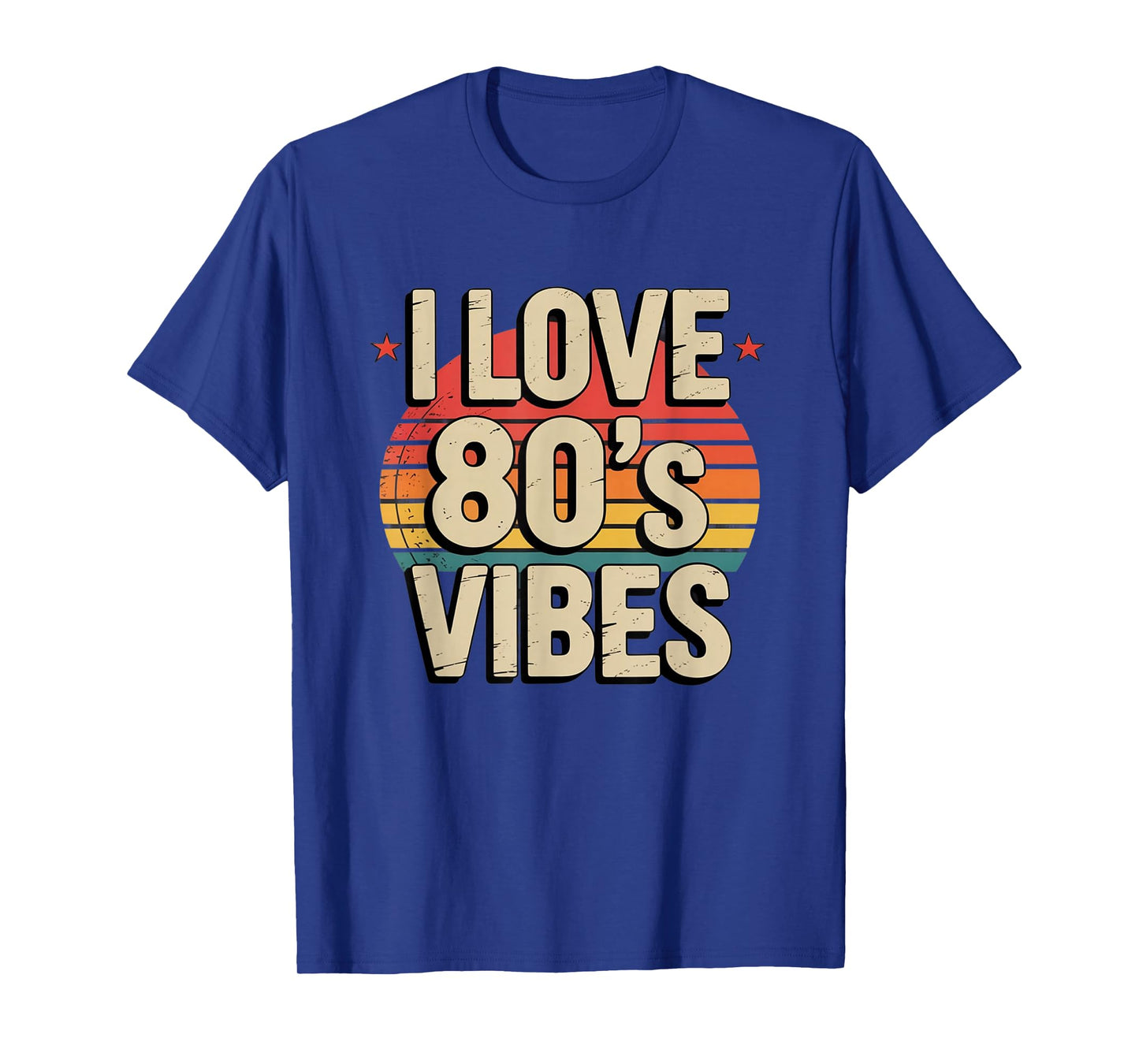 I Love 80’s Vibes Retro 80s Style Vintage Sunset Nostalgia T-Shirt