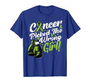 Lymphoma Cancer Picked The Wrong Girl Awareness Support T-Shirt