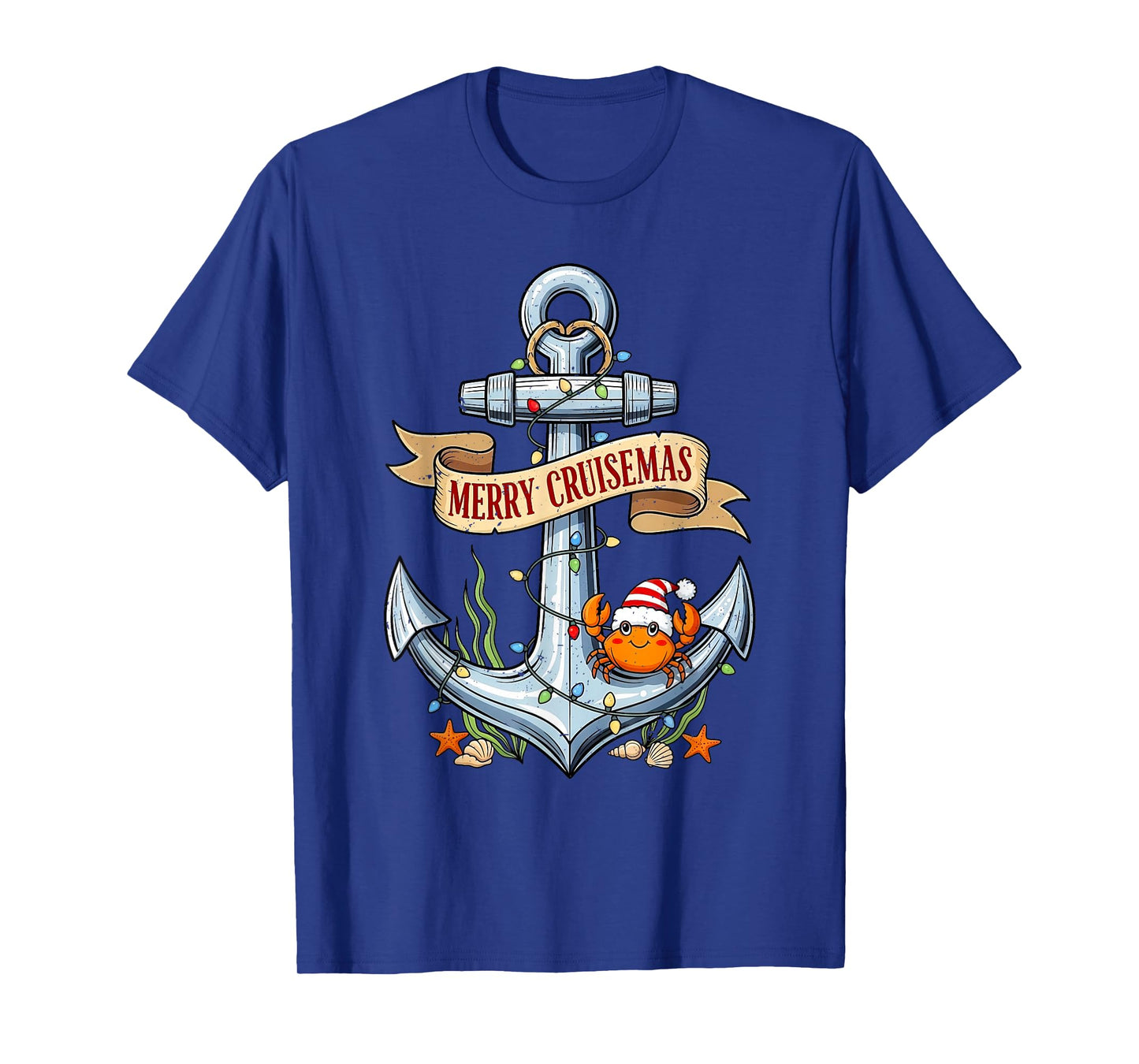 Merry Cruisemas 2025 Nautical Cruise Christmas Family Vibes T-Shirt
