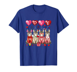 Love Group Donkeys Sunglasses Valentine Farmer Rancher Kids T-Shirt