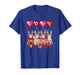 Love Group Donkeys Sunglasses Valentine Farmer Rancher Kids T-Shirt
