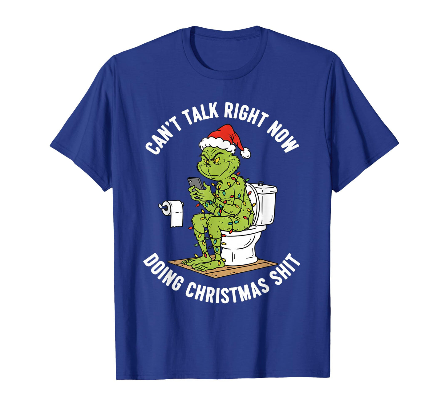 Santa Hat Can't Talk Right Now Doing Christmas Shits T-Shirt