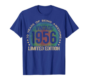 70 Year Old Gifts Vintage 1956 Limited Edition 70th Birthday T-Shirt