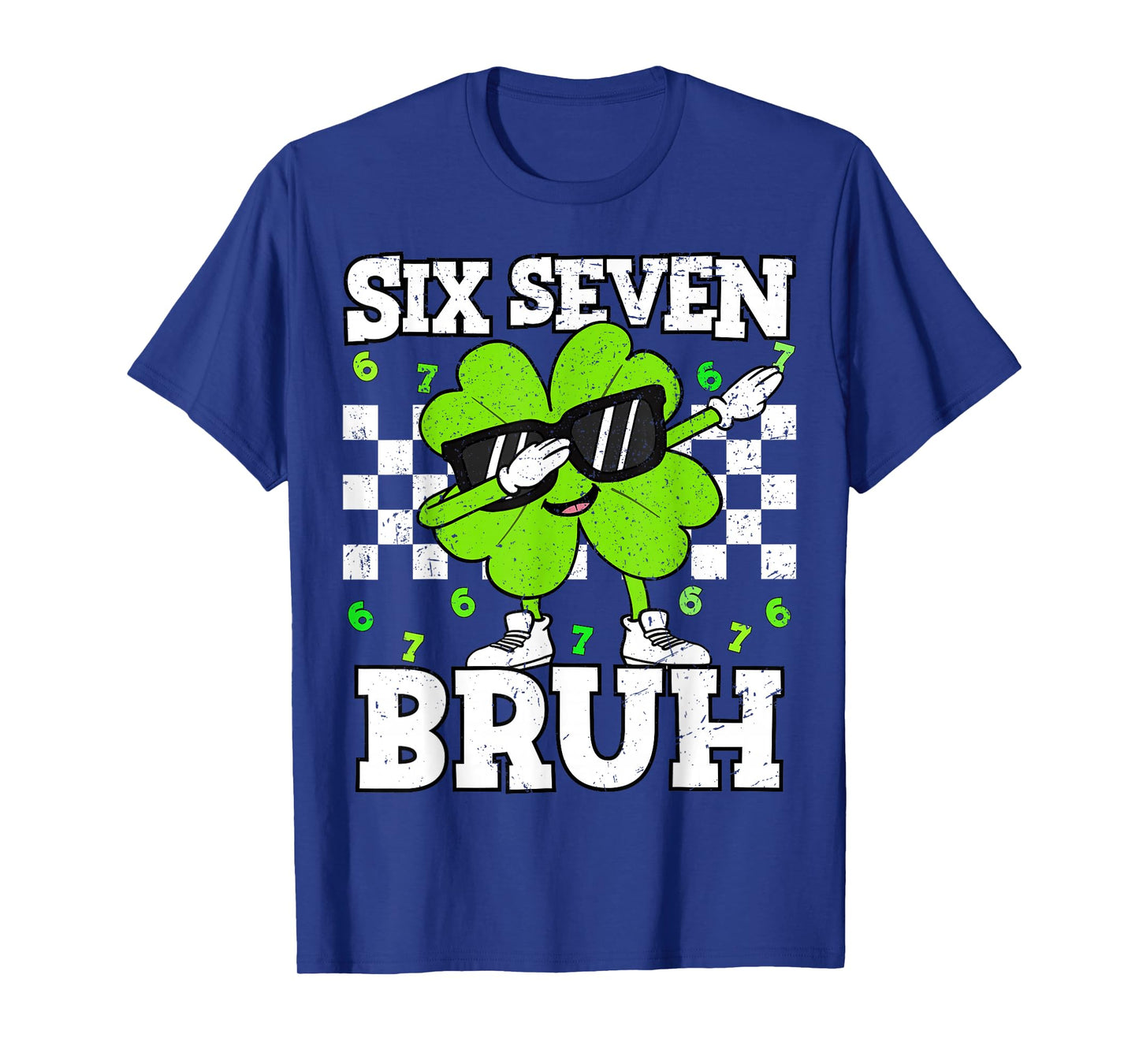 St Patricks Day 67 Six Seven Bruh Dabbing Shamrock Clover T-Shirt