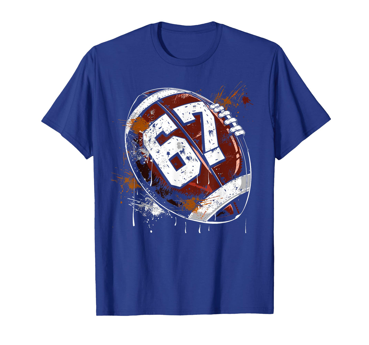 Football 67 Six Seven Alpha Slang 6 7 Meme Kids Teachers Boy T-Shirt