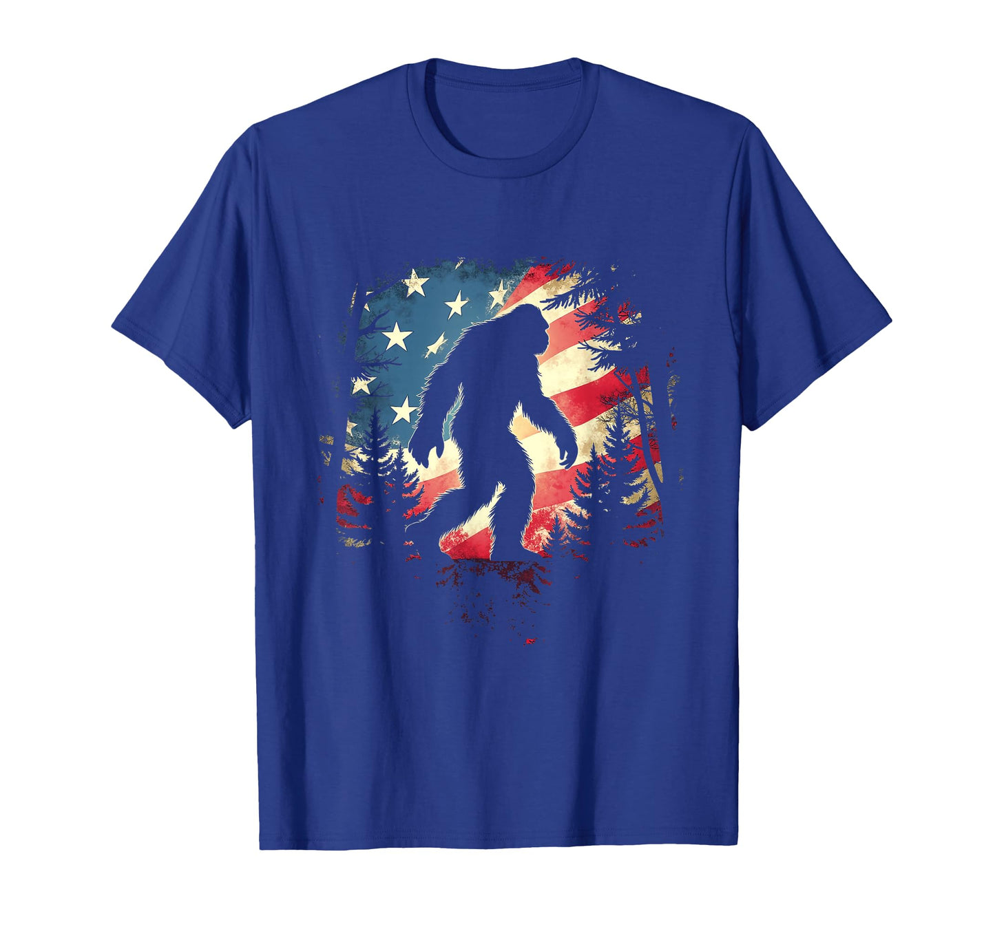 Bigfoot American Flag T-Shirt