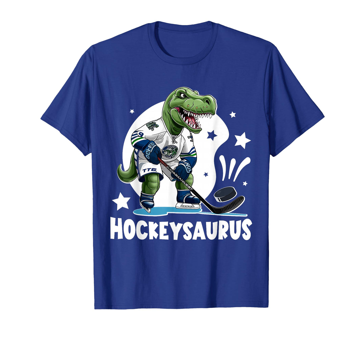 Hockeysaurus Funny Dinosaur Hockey Kids Hockey Boy T-Shirt