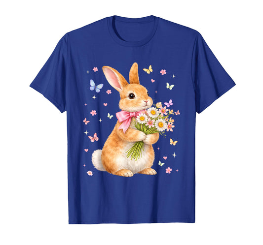 Cute Rabbit Coquette Cottagecore Easter Bunny Women Girl Kid T-Shirt