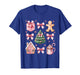 Christmas Coquette Bow Pink Gingerbread Xmas Women Girls T-Shirt