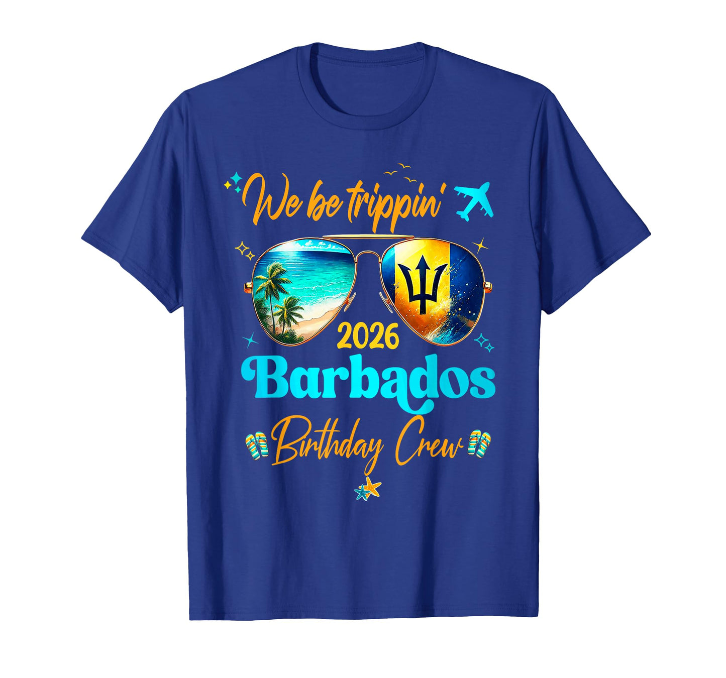 Barbados Vacation 2026 Straight Trippin' Birthday Cruise T-Shirt