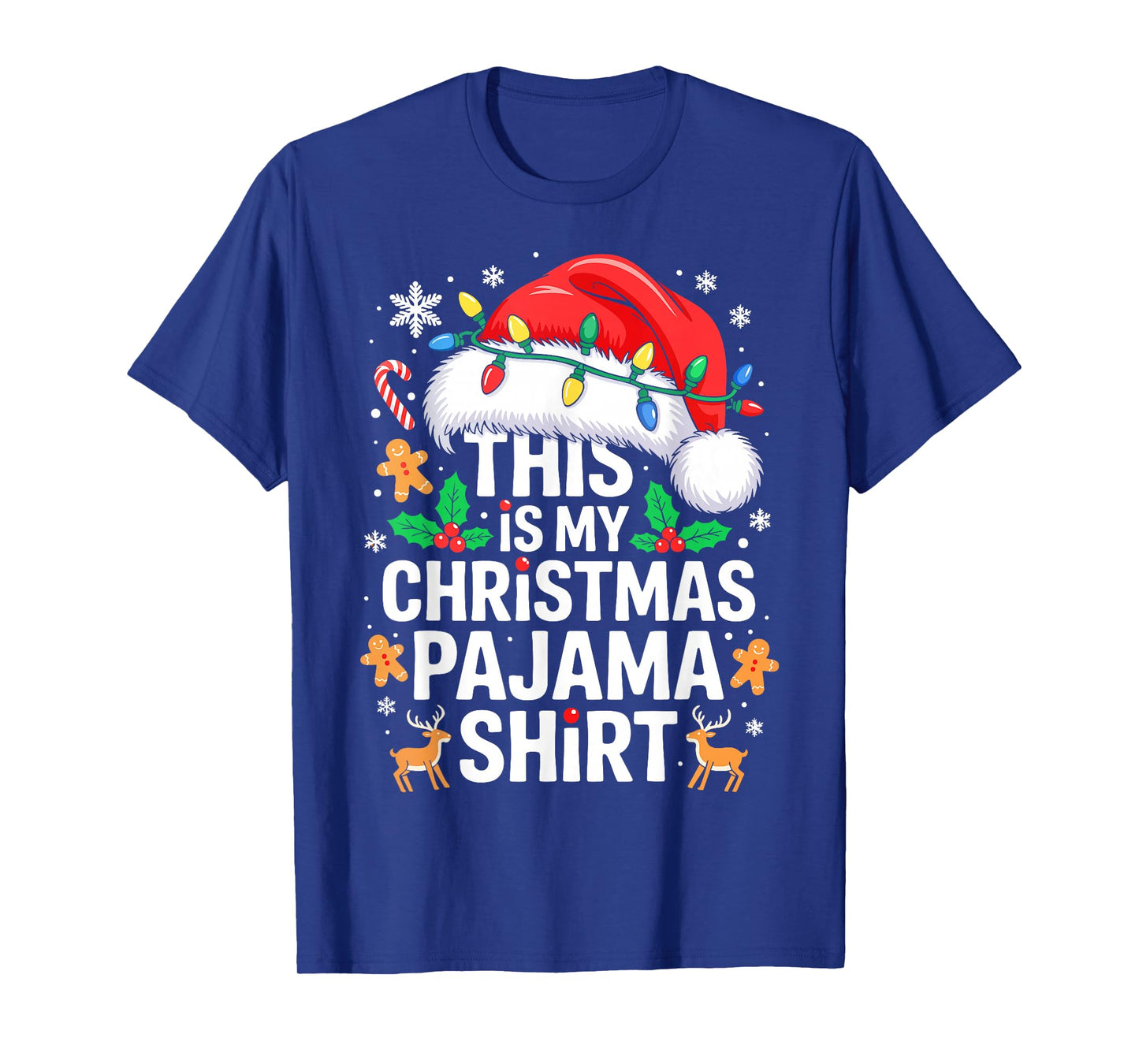 This is My Christmas Pajama Shirt Adult Xmas PJs Men Women T-Shirt