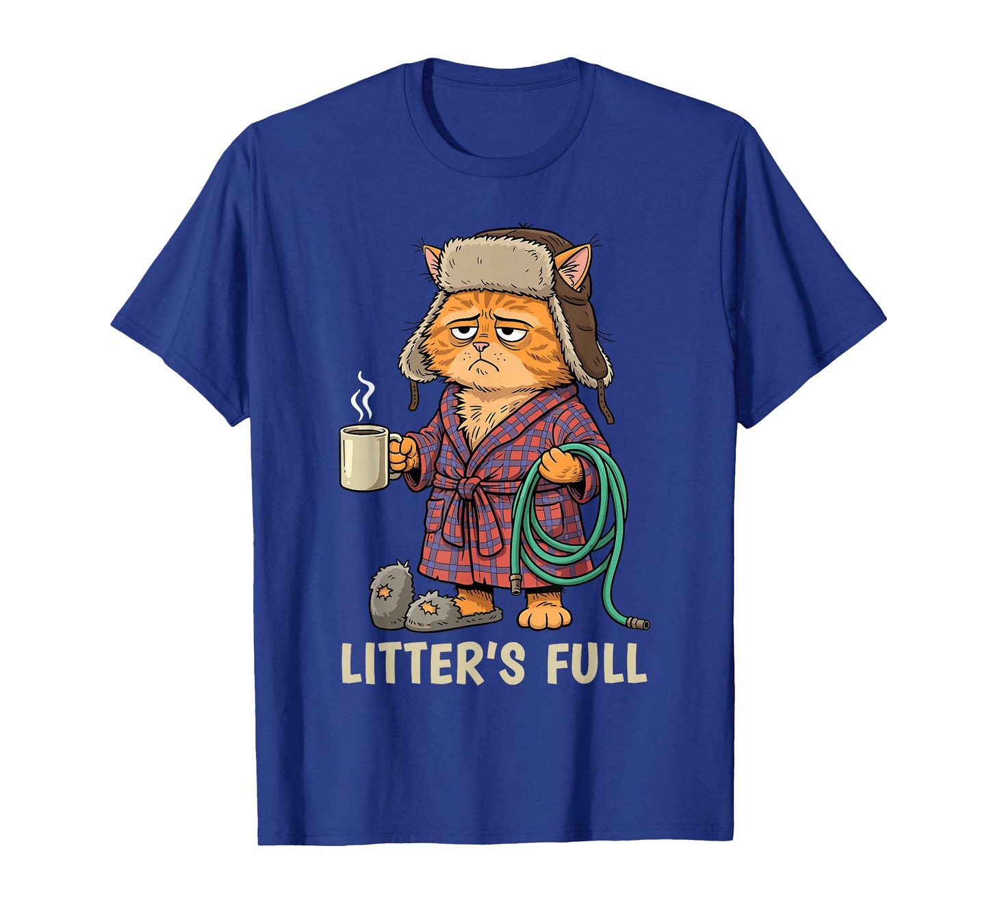 Litter’s Full Funny Cat Lovers Christmas T-Shirt