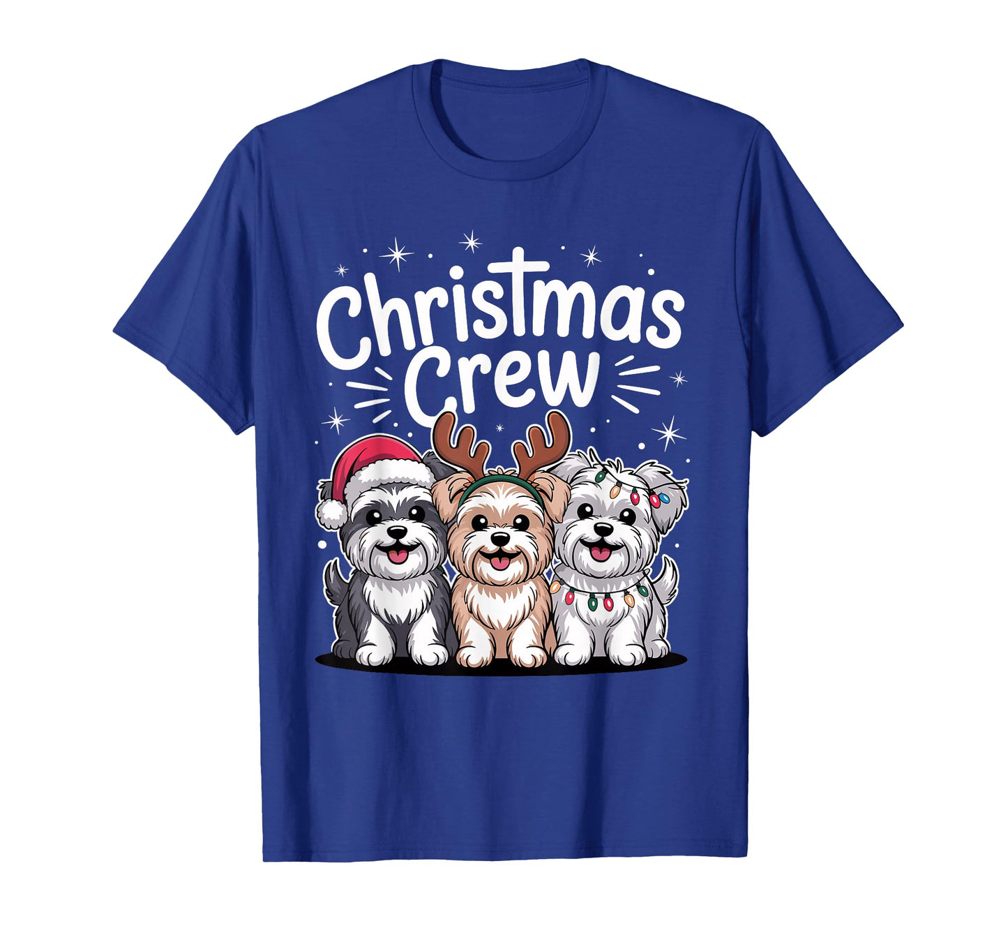 Christmas Crew Xmas Puppy Dog Breed Funny Christmas Morkie T-Shirt