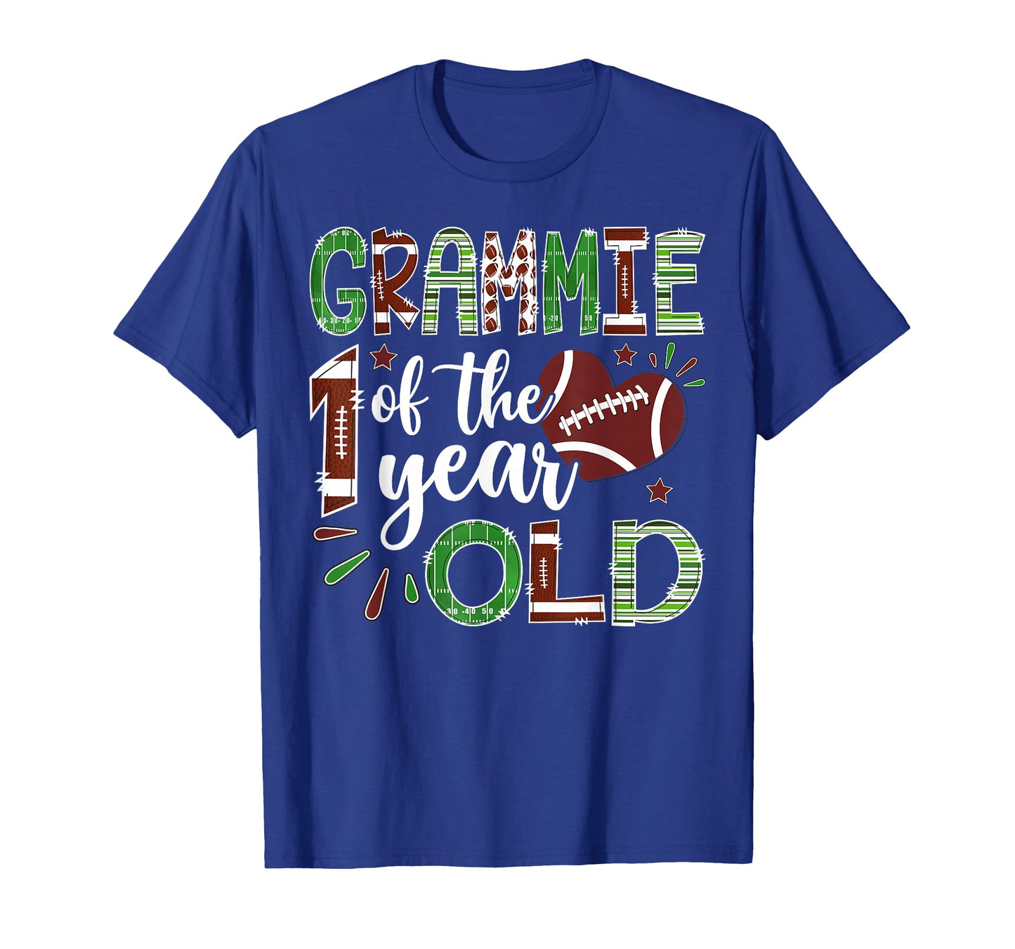 Grammie of The 1 Year Old Football First Birthday Boy T-Shirt
