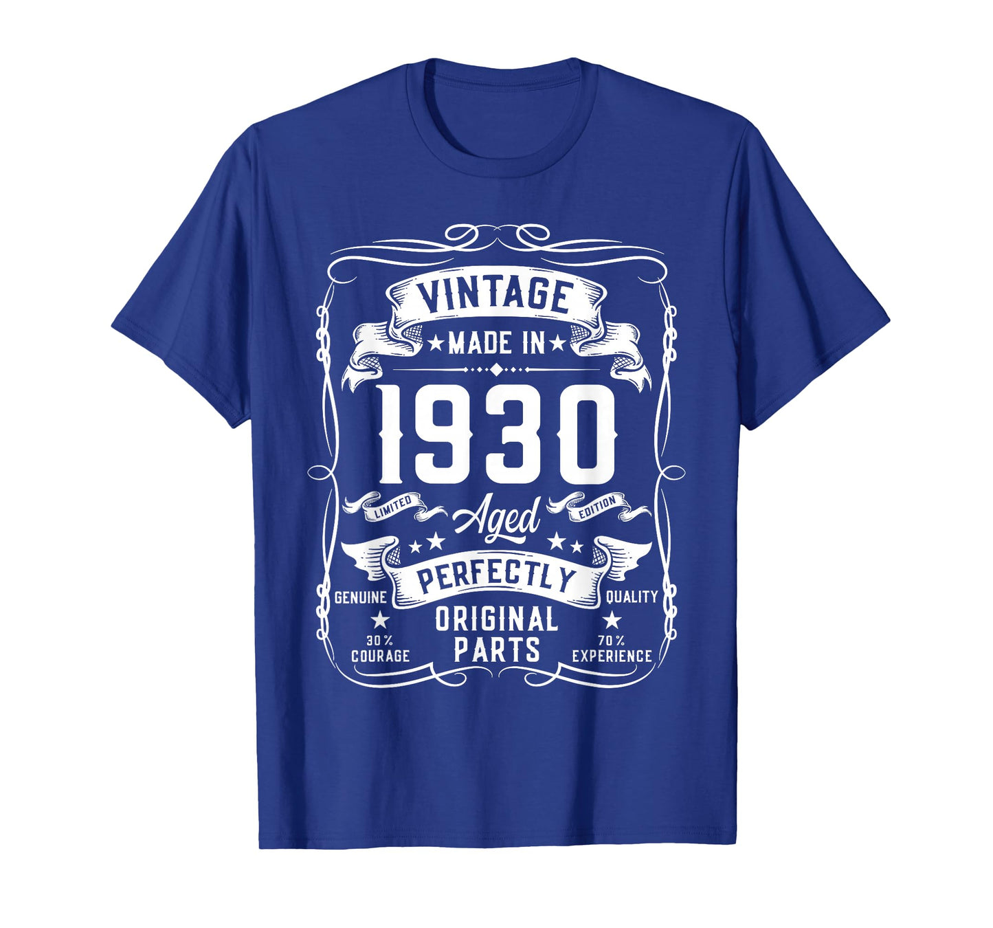 Vintage 1930 96yr 96th Birthday Gifts for Men 96 Years Old T-Shirt