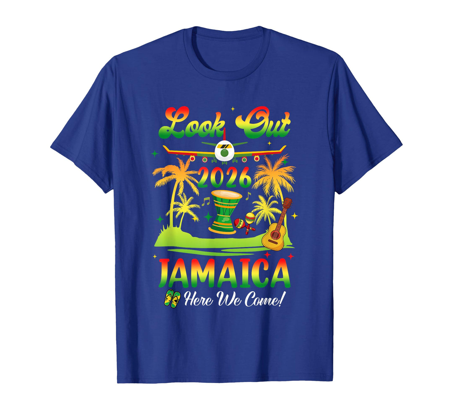 Jamaica Vacation 2026 Here We Come Matching Birthday T-Shirt