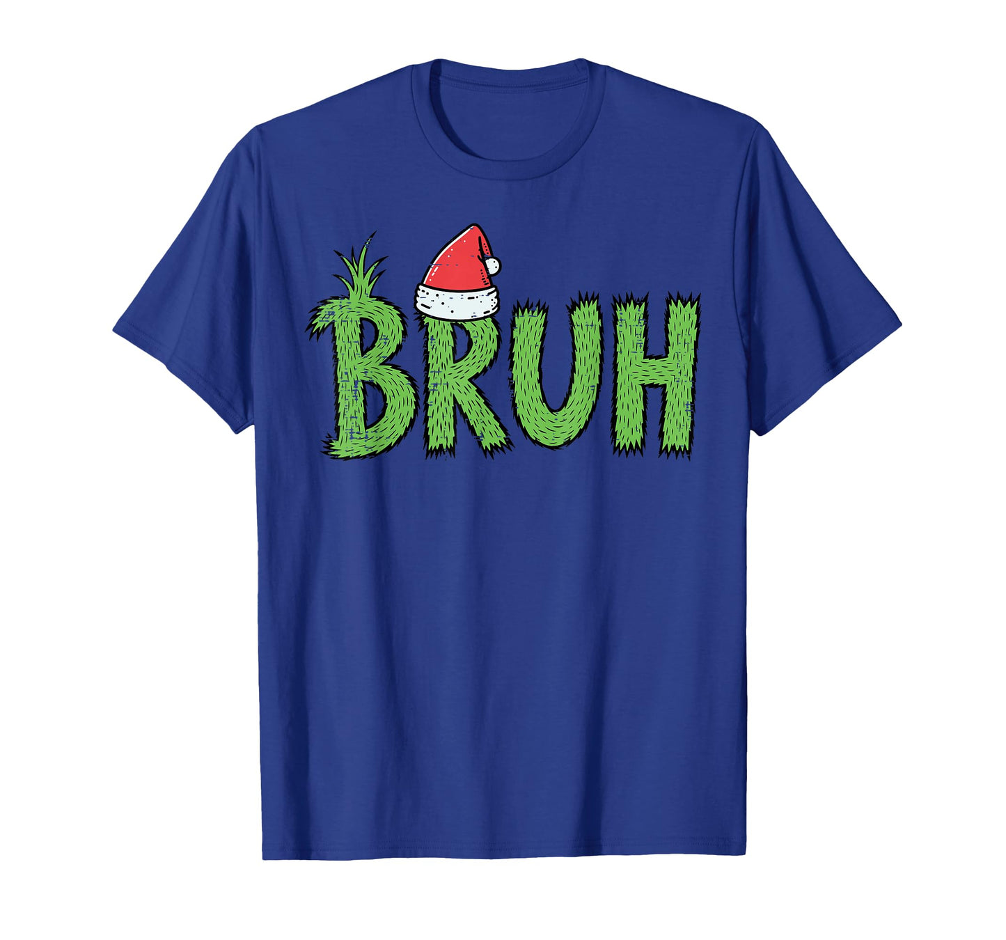 Christmas Bruh Santa Hat Funny Xmas Meme Humor Men Women Kid T-Shirt