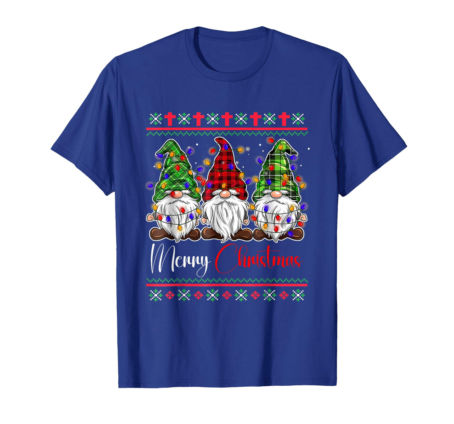 Merry Christmas Leopard Buffalo Red Plaid for Men Women T-Shirt