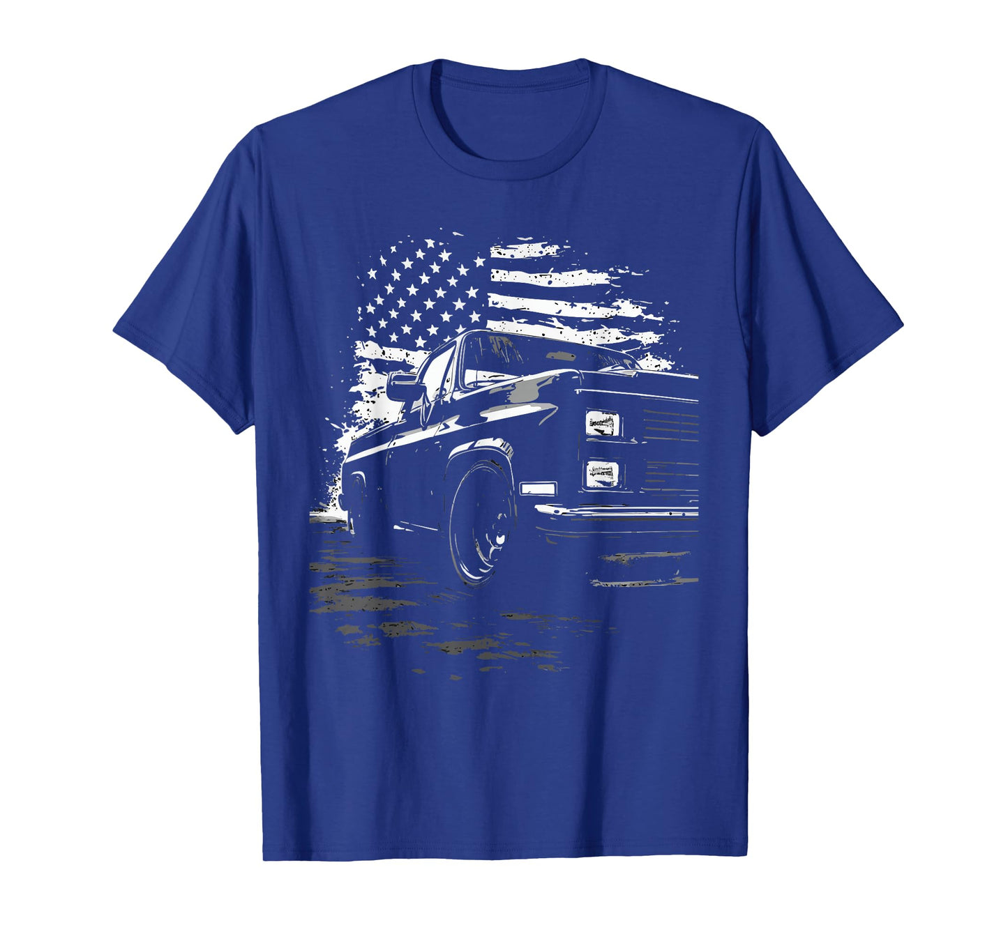 1980's Squarebody Truck Silhouette Patriotic USA C10 / K10 T-Shirt