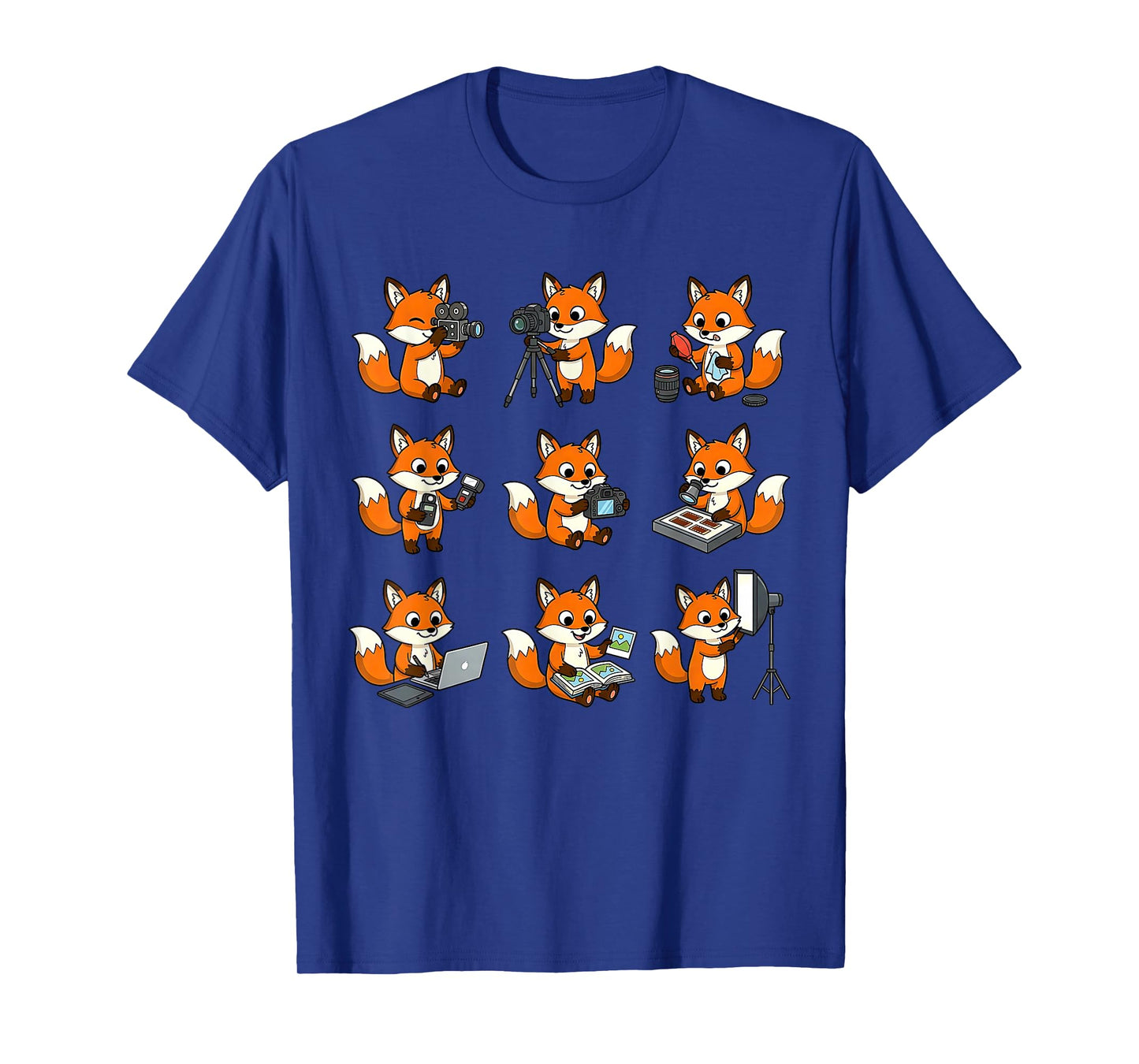 Cute Fox Photographer Camera Photography Cameraman T-Shirt
