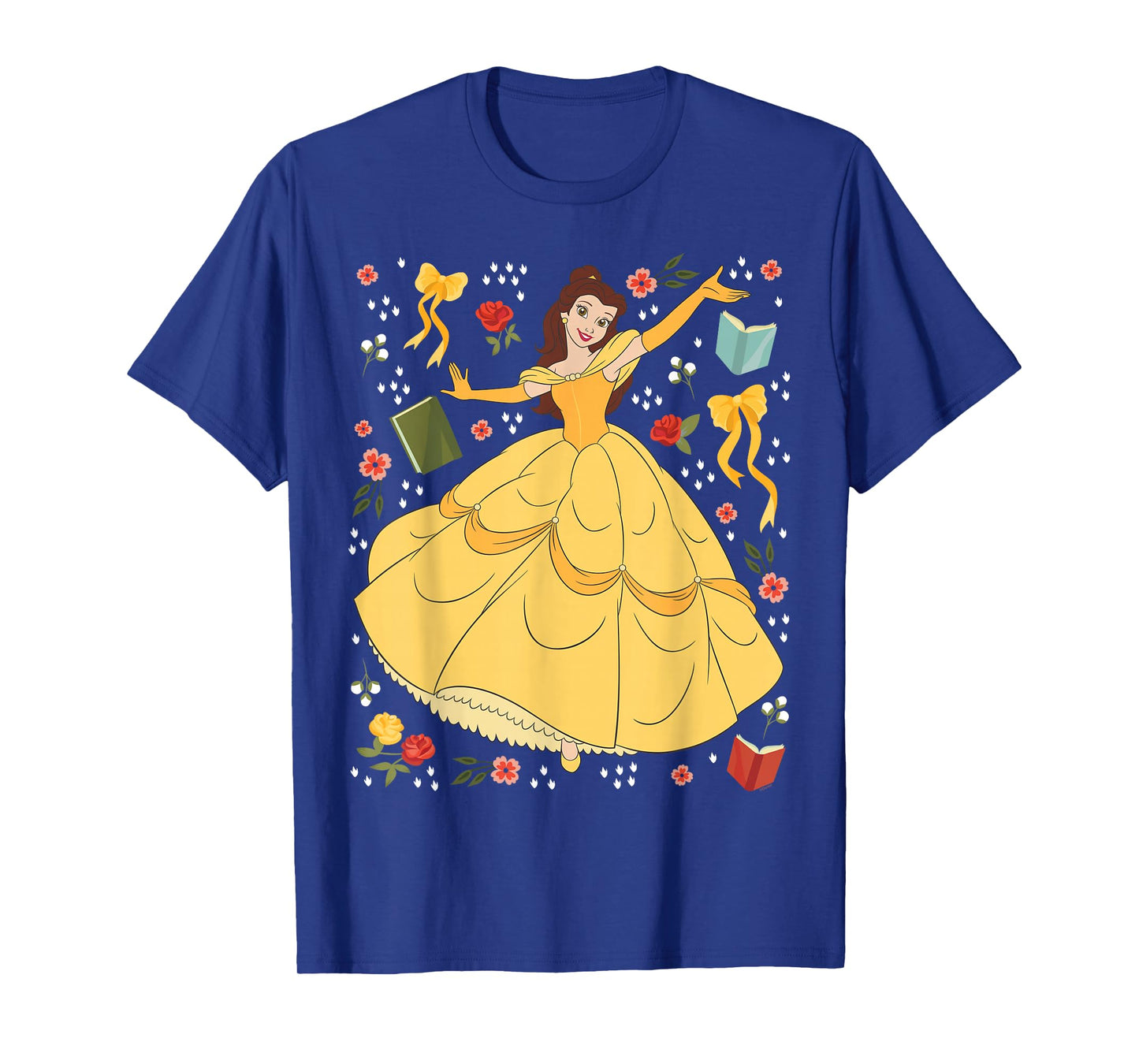 Disney Princess Belle Beauty and The Beast Collage Portrait T-Shirt