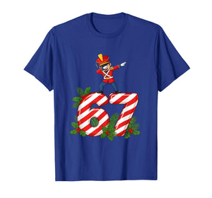 Six Seven Meme Dabbing Christmas Toy Soldier 67 Gen Z Apha T-Shirt