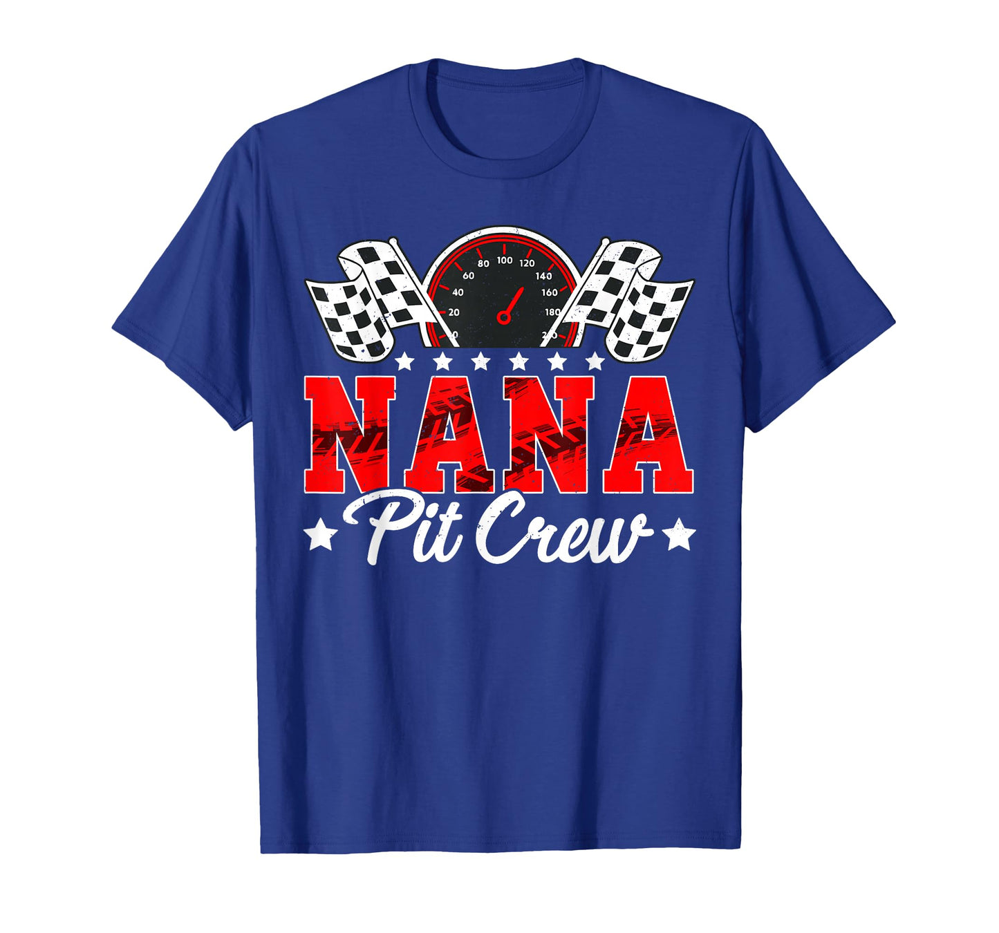 Race Car Birthday Party Matching Family Nana Pit Crew T-Shirt