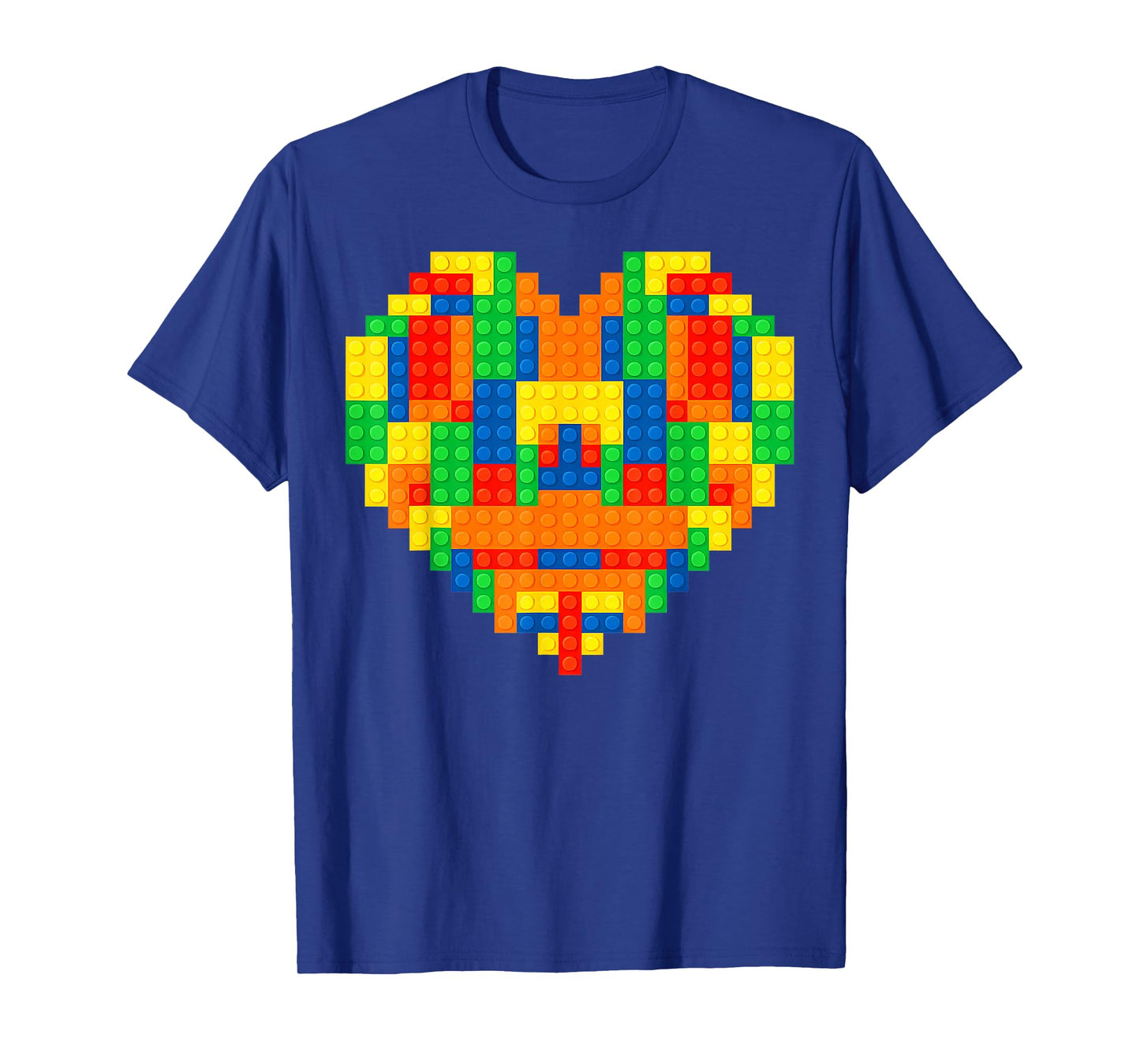 Funny Builder Brick Heart Valentine Boy Kid Outfits T-Shirt