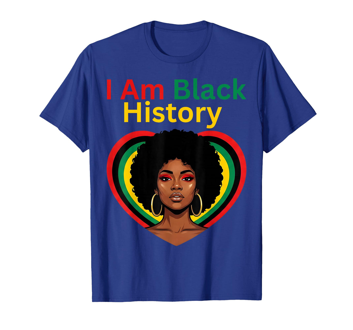 I Am Black History Heart Month Pride Men Women T-Shirt
