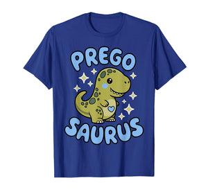 Pregosaurus Cute Retro Mommy Dinosaur Pregnancy Announcement T-Shirt