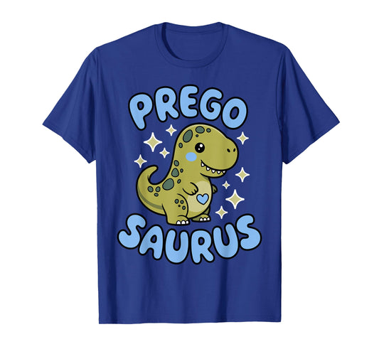Pregosaurus Cute Retro Mommy Dinosaur Pregnancy Announcement T-Shirt