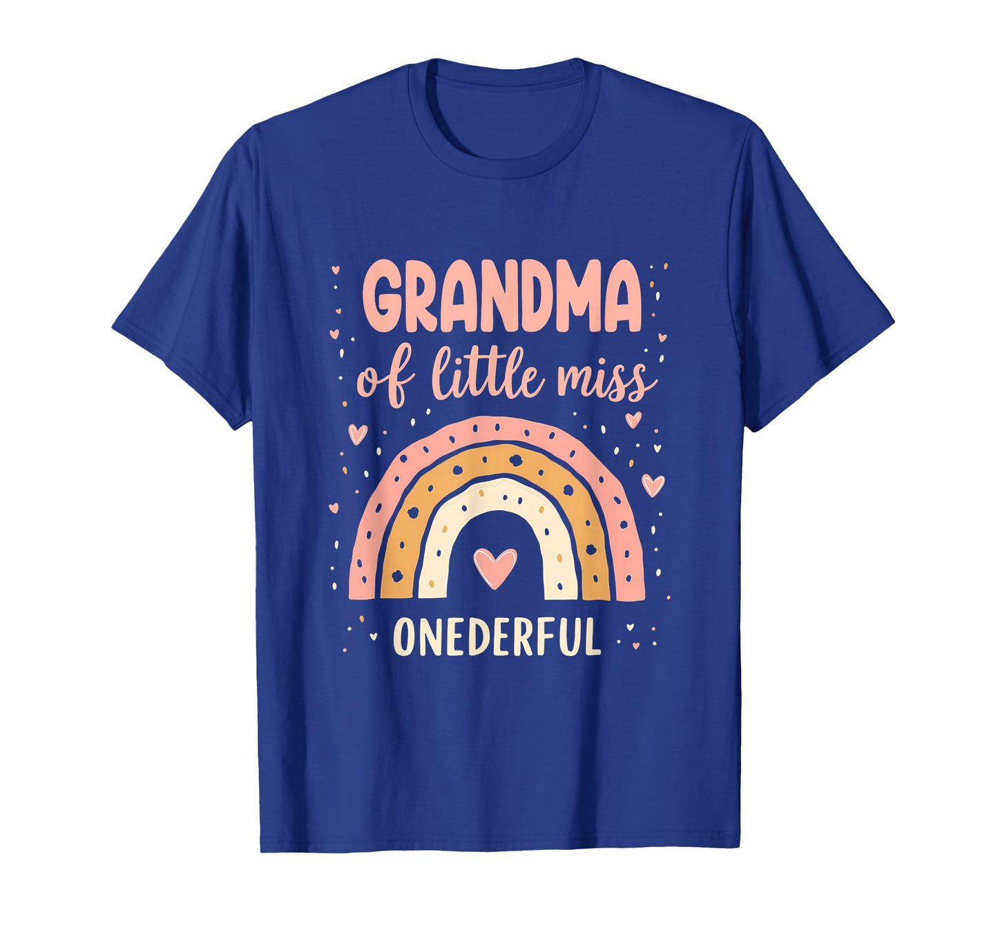 1st Birthday Rainbow Grandma of Lil Miss One-Derful T-Shirt
