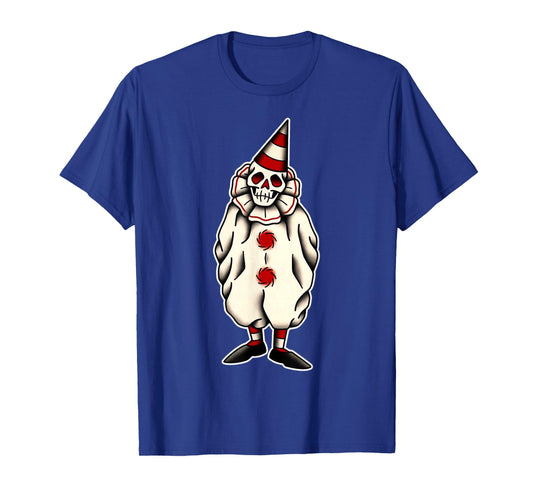 Skeleton Clown Skull Spooky Trick-or-Treat T-Shirt