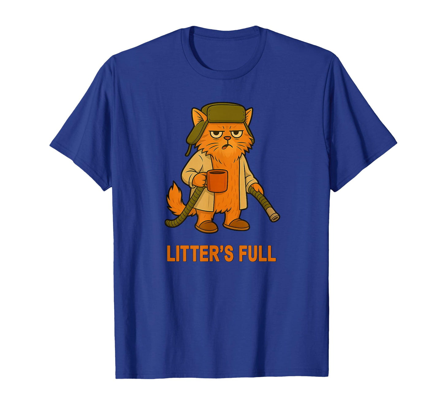 Litter’s Full Funny Cat Lover Feline Humor Christmas Vintage T-Shirt