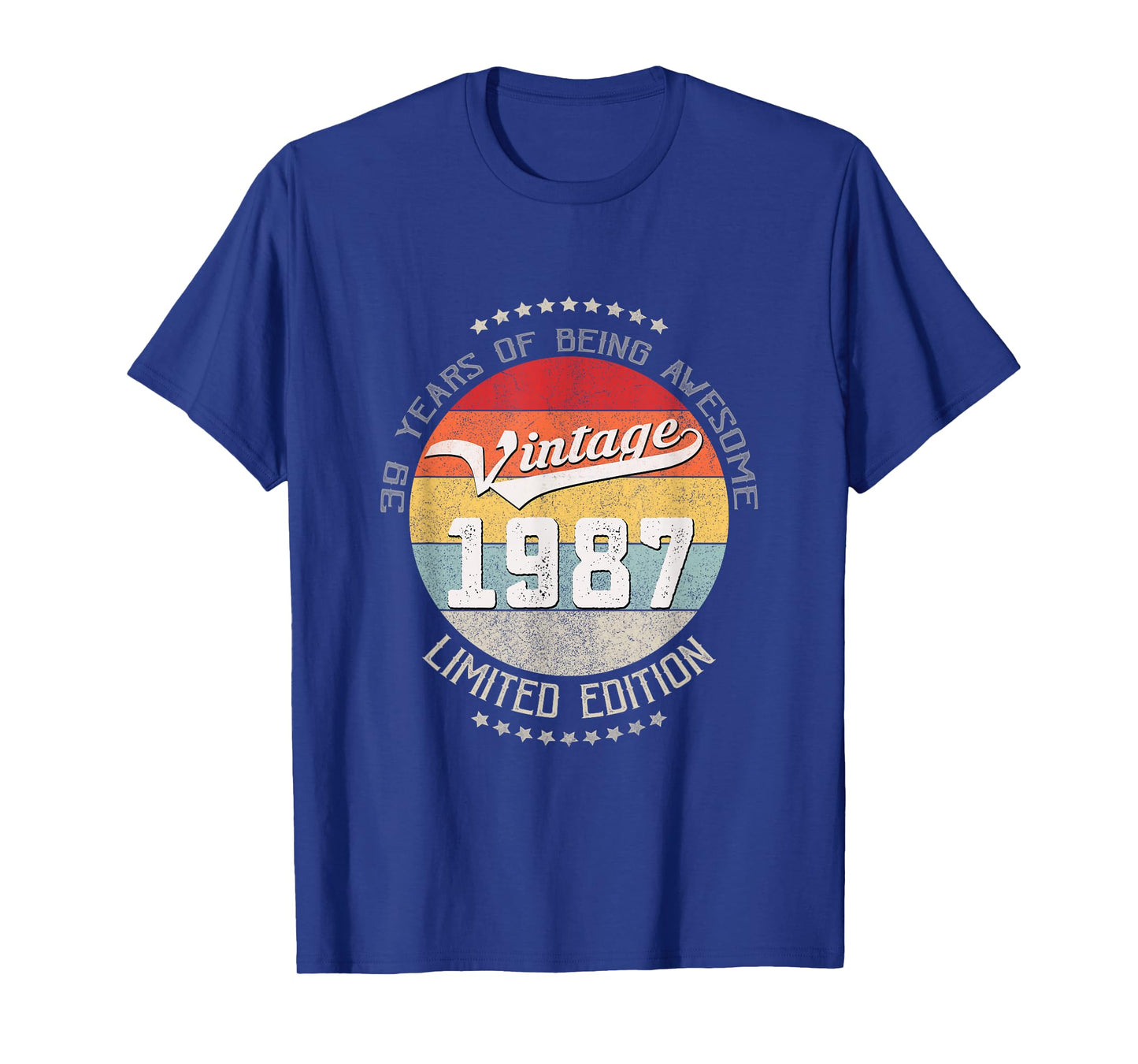 39th Birthday Gift Vintage Being Awesome 1987 39 Years Old T-Shirt