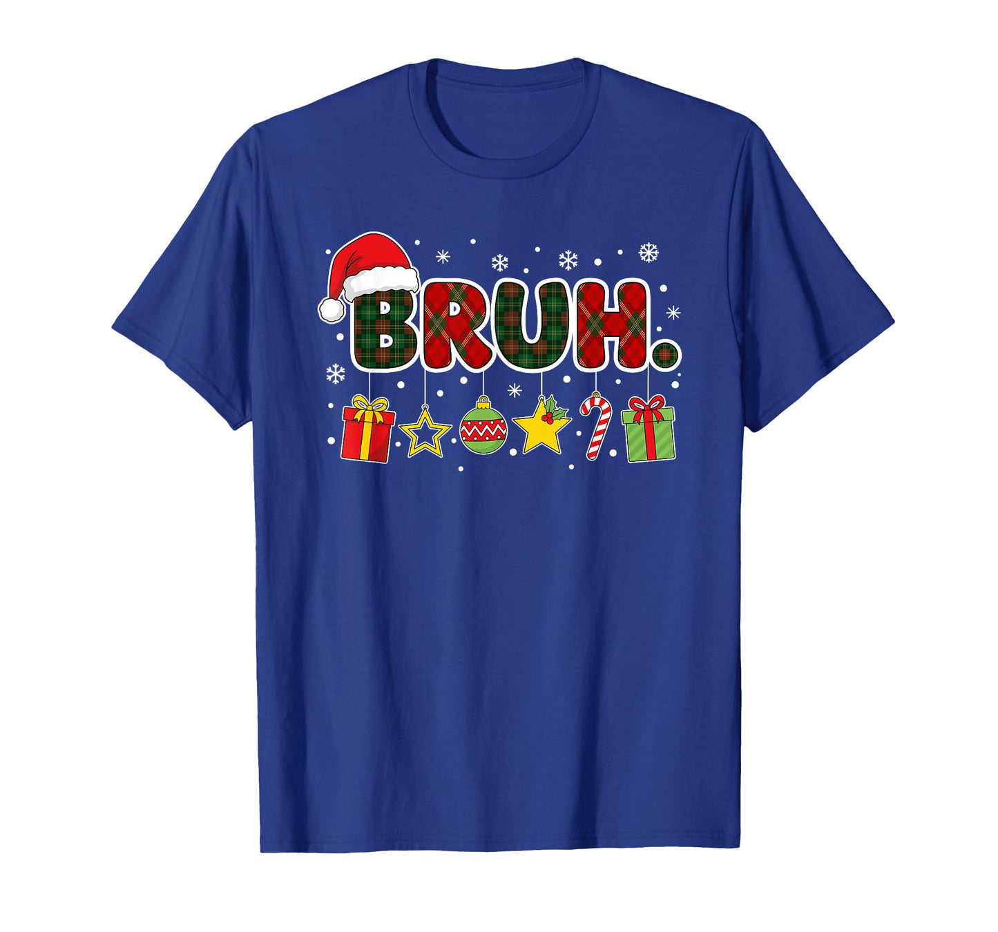 Merry Christmas Bruh Bro Meme Teens Boys Mens Kids T-Shirt