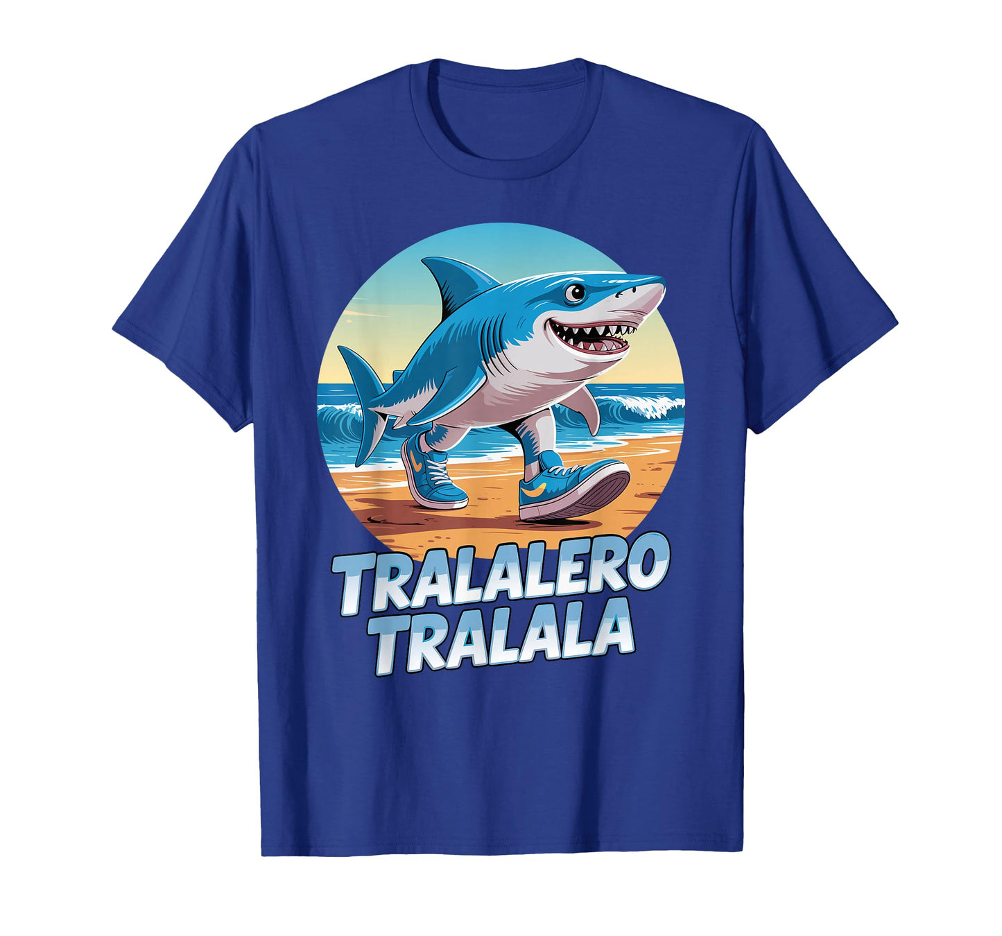 Tralalero Tralala Italian Brainrot Meme Sneaker Shark Boys T-Shirt