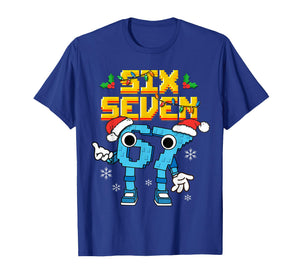 Boys Kids 67 Xmas Six Seven Meme Christmas Pajama Shirt T-Shirt