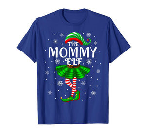 Mom Xmas Family Matching Women Girls The Mommy Elf Christmas T-Shirt