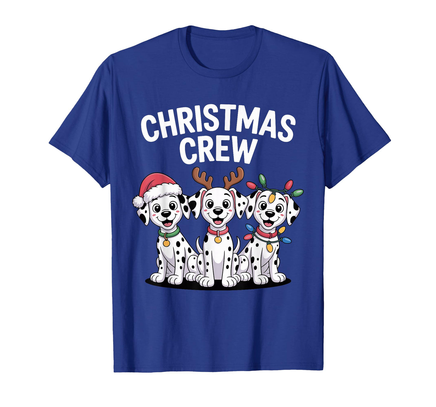 Christmas Crew Xmas Puppy Spot Dog Funny Christmas Dalmatian T-Shirt