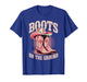 Boots On The Ground Cowgirl Western Breast Cancer Awareness T-Shirt