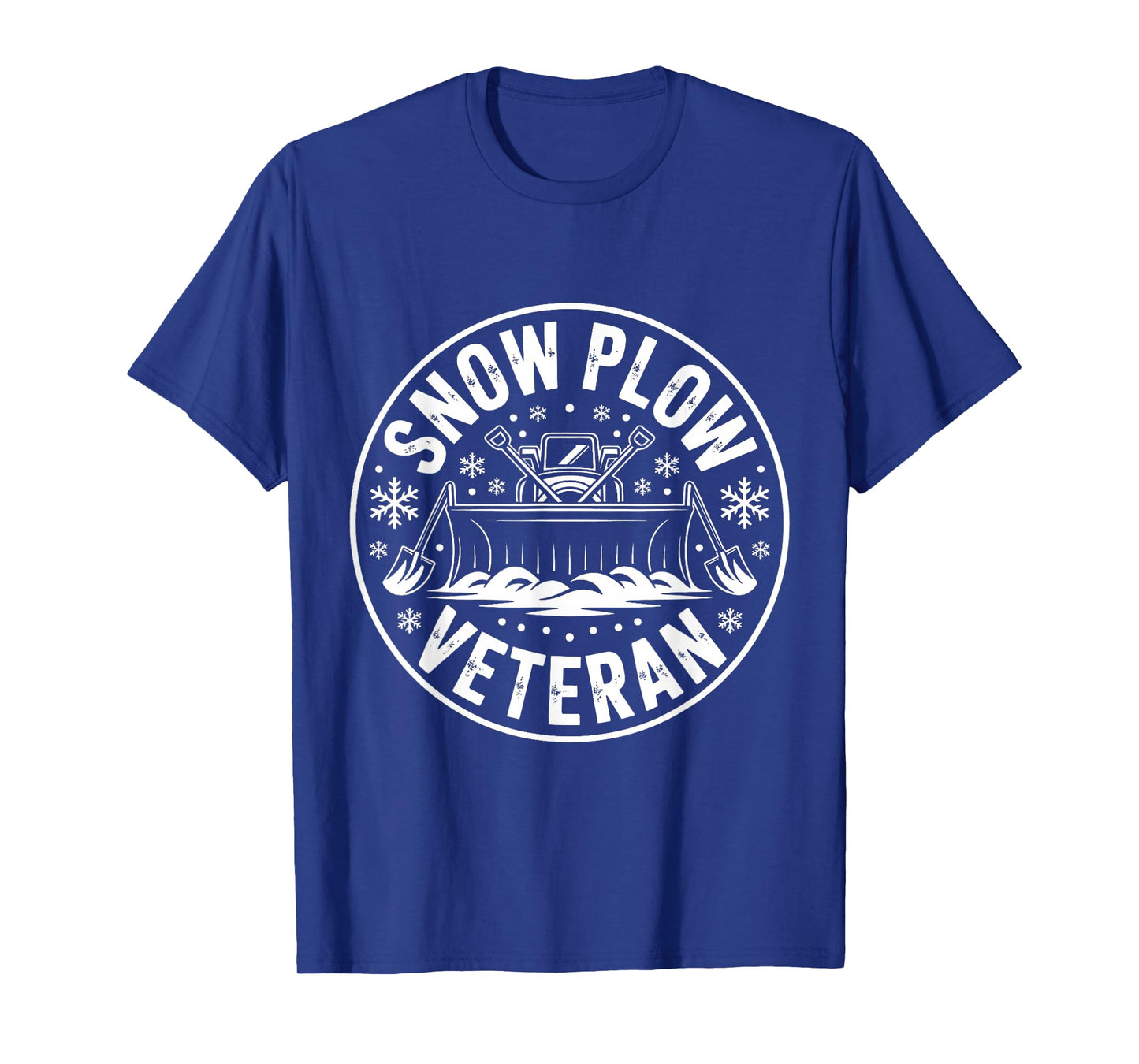 Snow PLOW Veteran Frost Fighter Operator Ice Clearing Crew T-Shirt