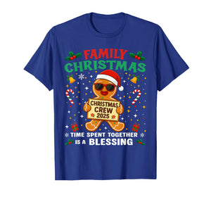 Funny Family Christmas Crew 2025 Santa Xmas Gingerbread Man T-Shirt