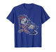 Cute Funny Festive But Feral Opossum Christmas Tree Lights T-Shirt