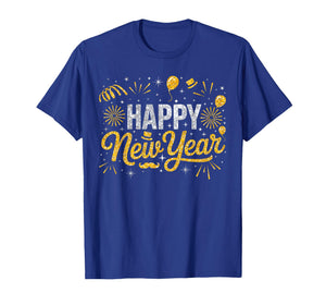 Happy New Year's Eve 2026 Fireworks Balloons Family Matching T-Shirt