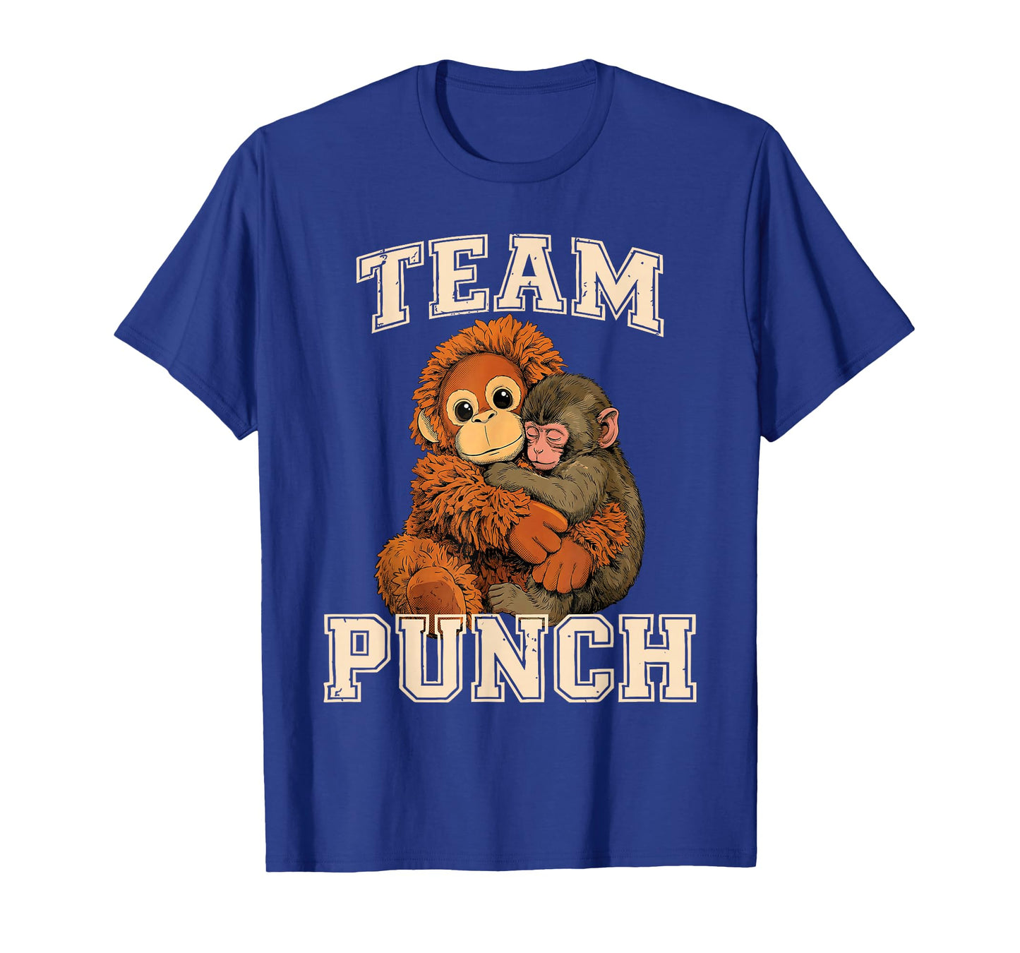 Baby Monkey Punch Team Punch Mama Monkey Hug Cute T-Shirt