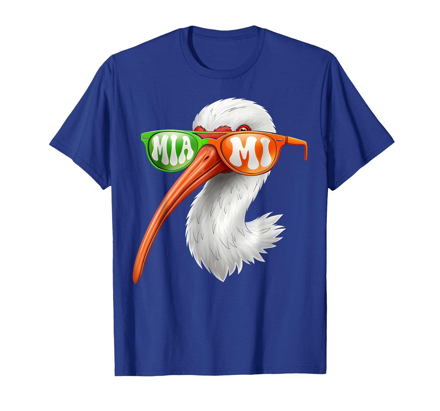Vintage American White Ibis with Sunglasses for Men Women T-Shirt