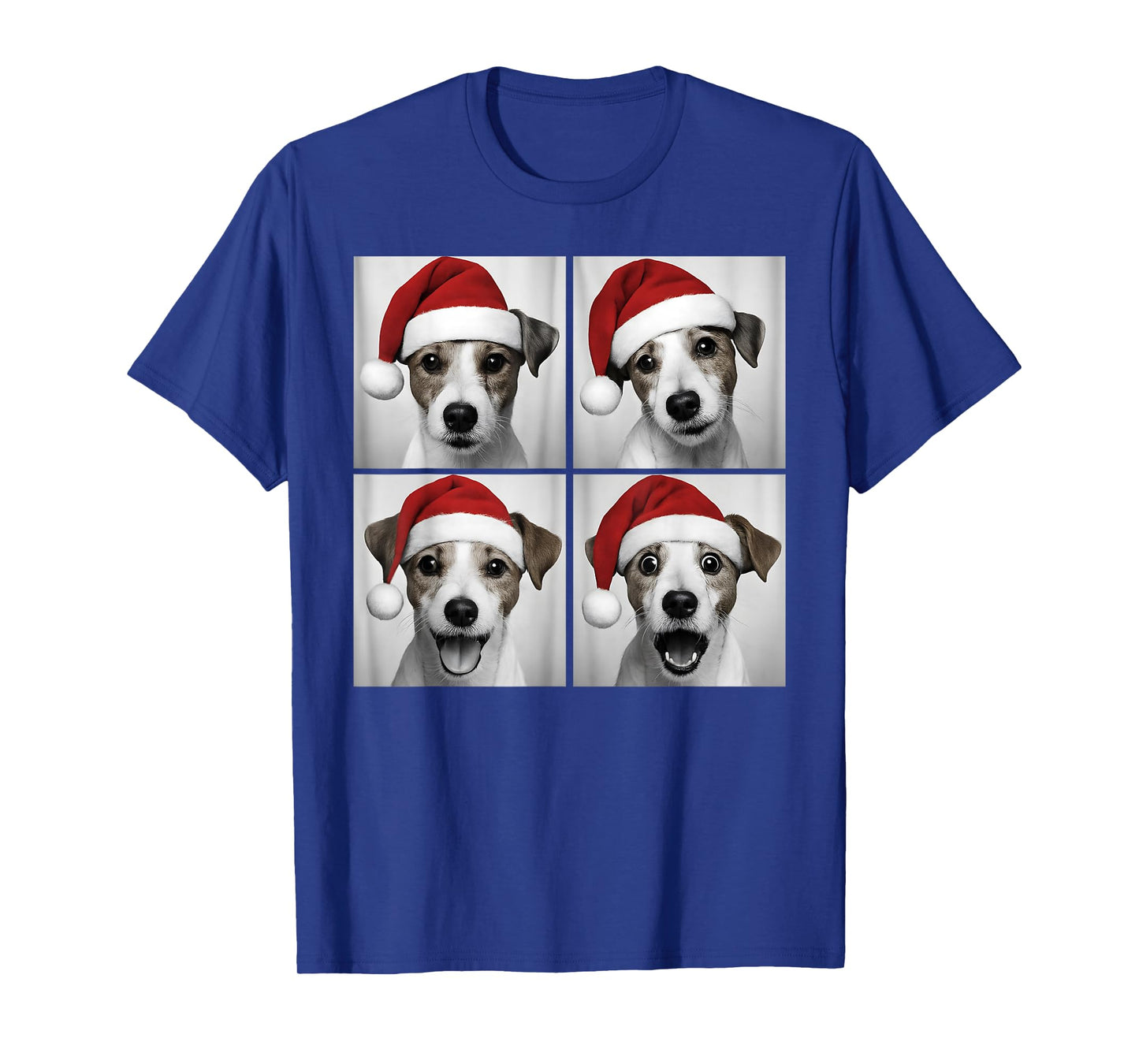 Funny Christmas Jack Russell Santa Dog Lover Photo Booth T-Shirt